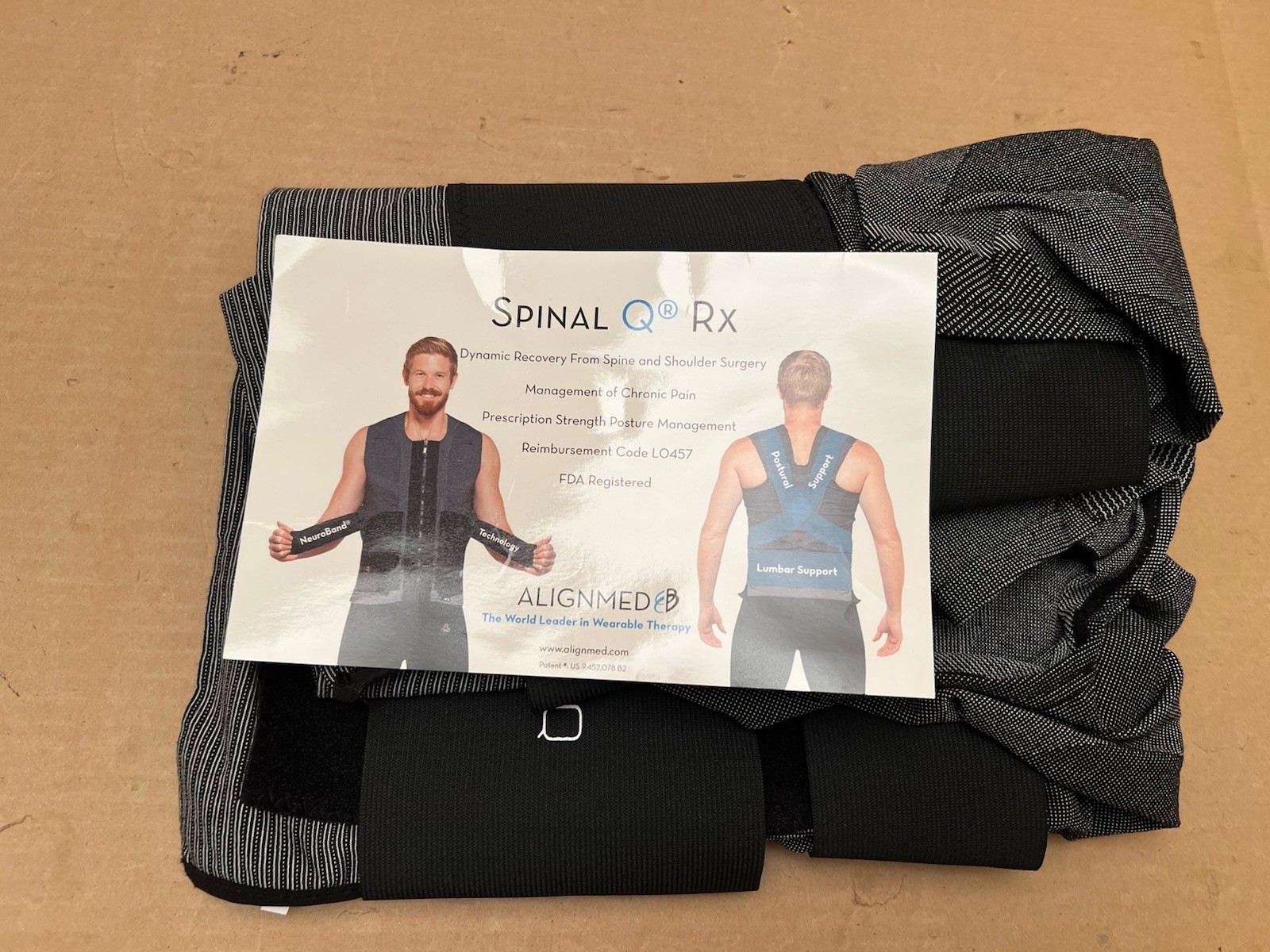 SpinalQ Alignmed Unisex Posture Shirt Top Size 3XL XXXL