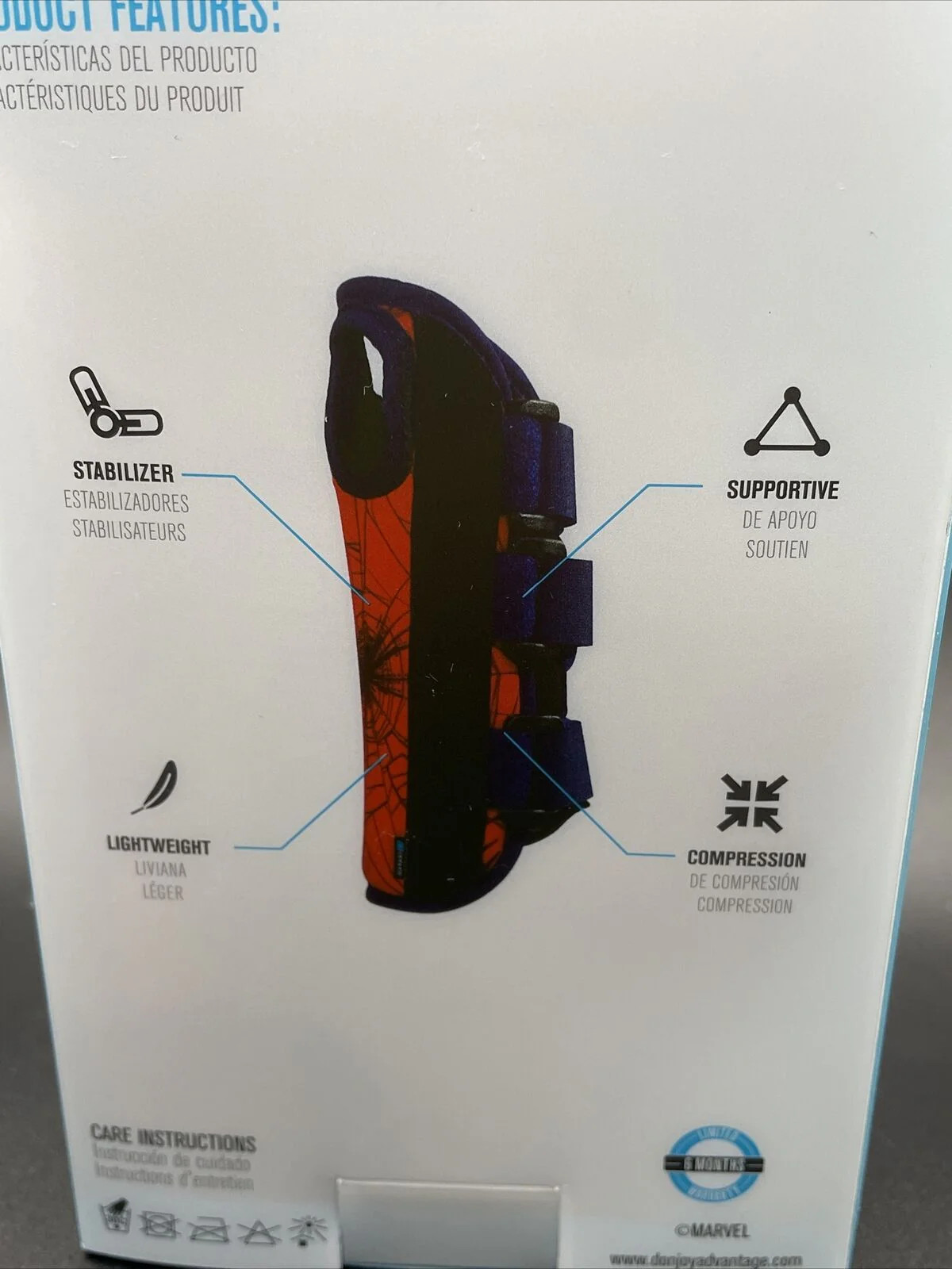 Marvel SPIDERMAN Comfort Wrist Brace Moderate YOUTH LEFT