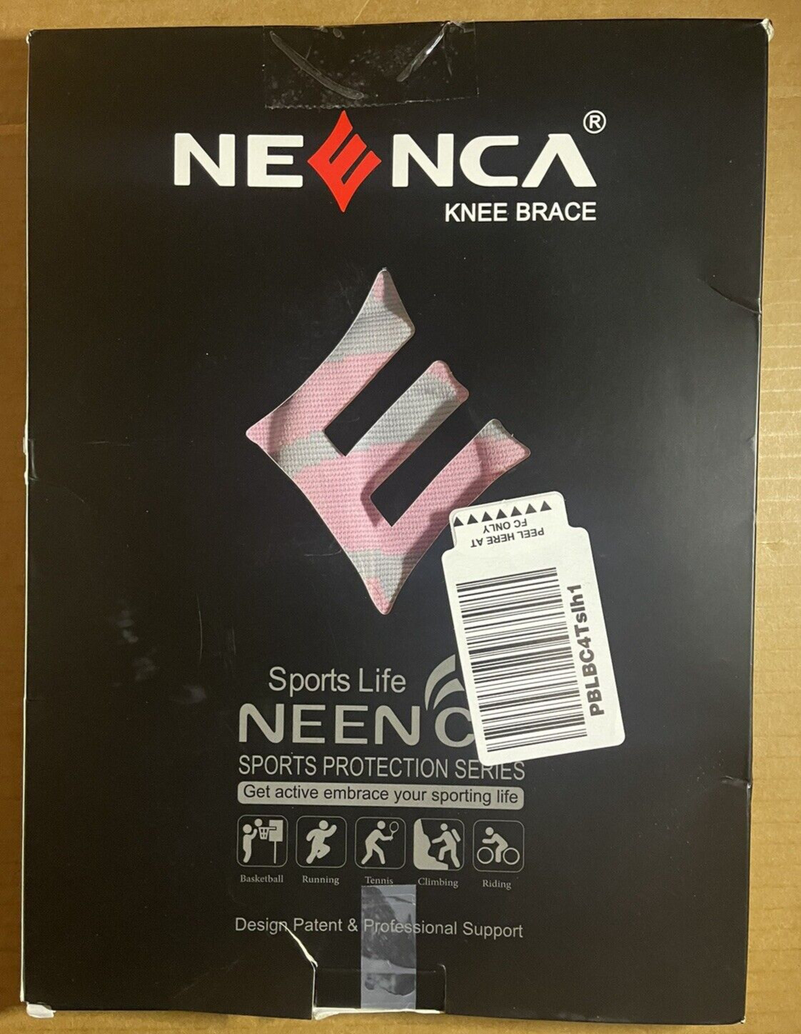 NEENCA HX-053 Knee Brace for Knee Pain Relief-Pink/Grey Size XXXL
