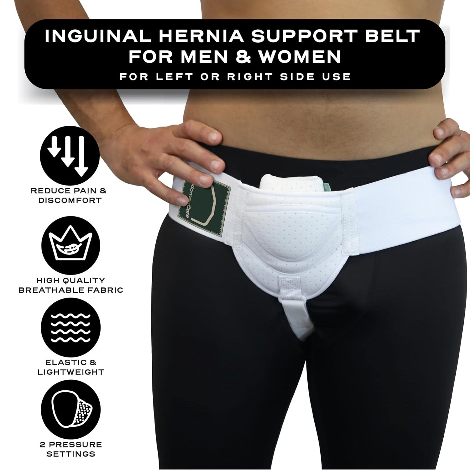 Abdomencare Inguinal Hernia Belt for Men – Hernia Support L/XL