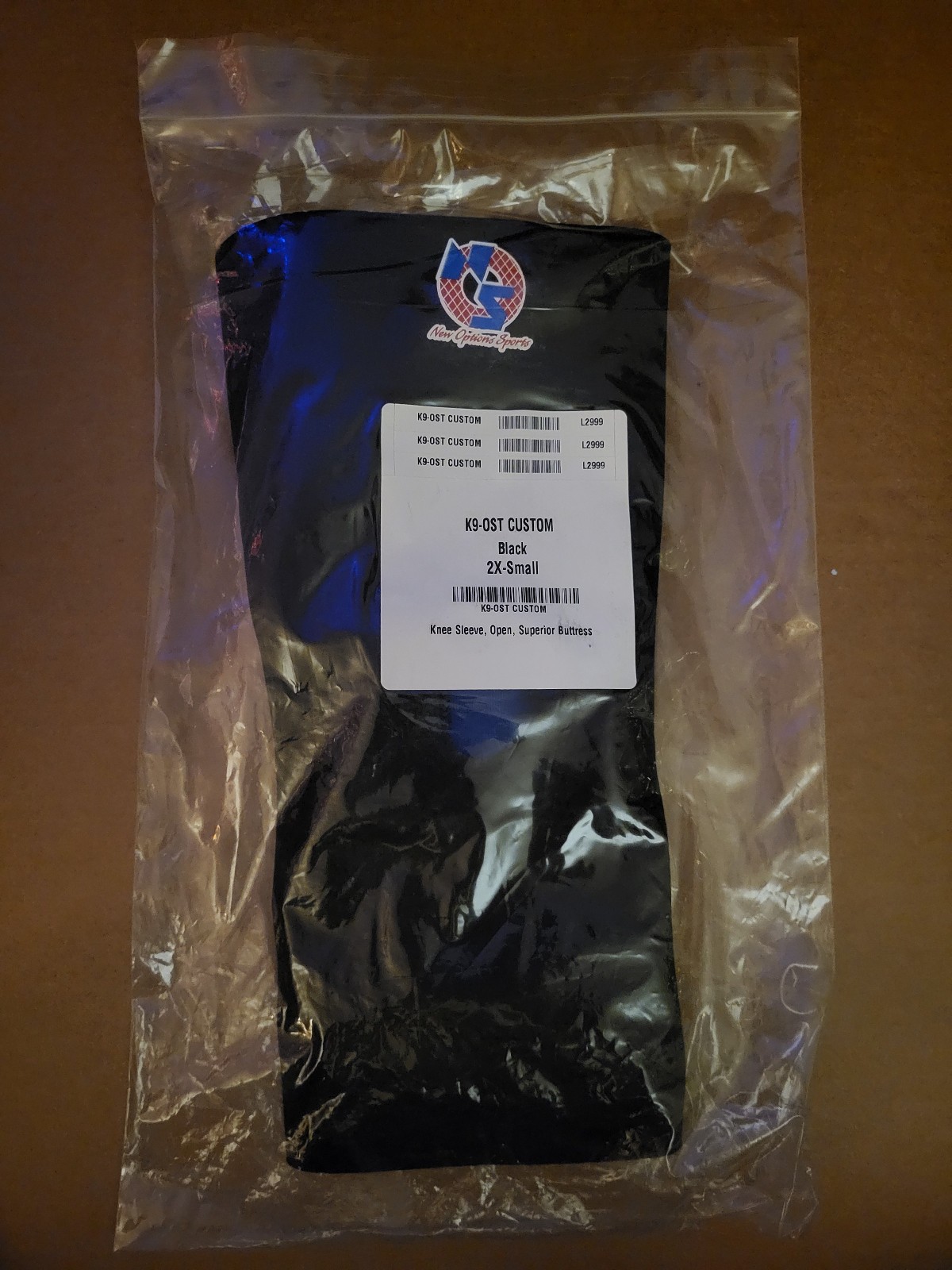 New Options Sports K9 OST Custom 2X-Small Knee Sleeve – Brand New In Package