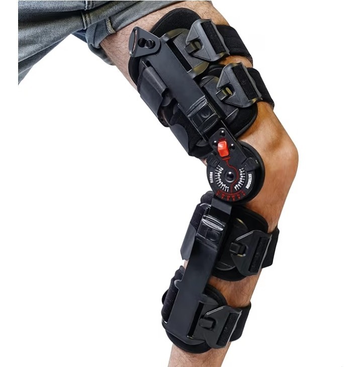 KD ROM Hinged Post-Op Knee Brace Adjustable ACL MCL PCL Arthritis Injury Support