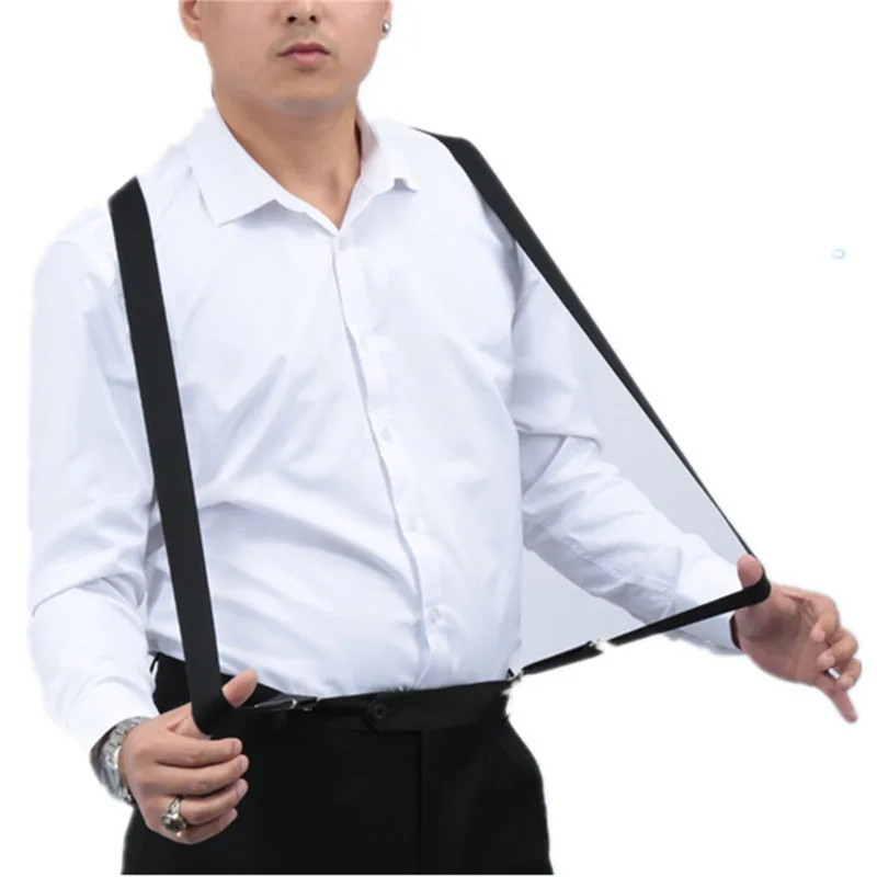 High Quality Men Women Solid Colorful Elastic Suspender Y-Back Brace Adjustable