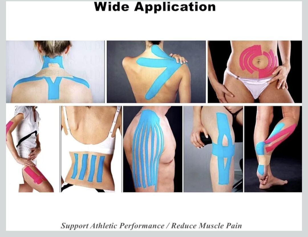 PTmehuu Kinesiology Tape Extra Wide 2 inch 4 inch x 16.4 feet Roll Waterproof…