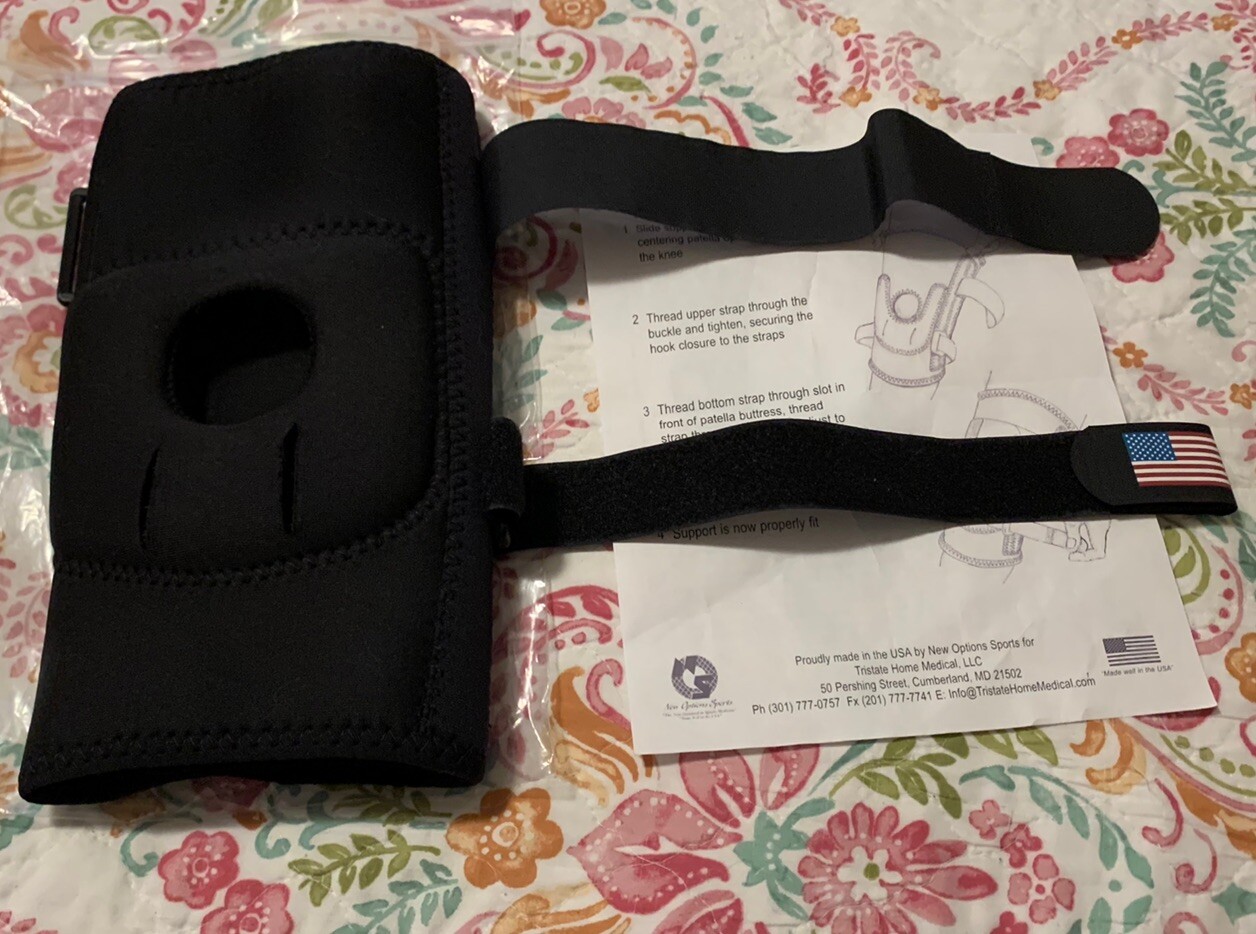 ❤️New Front Line Koolflex VAKC46 Knee Support Medium pull-up black ACL