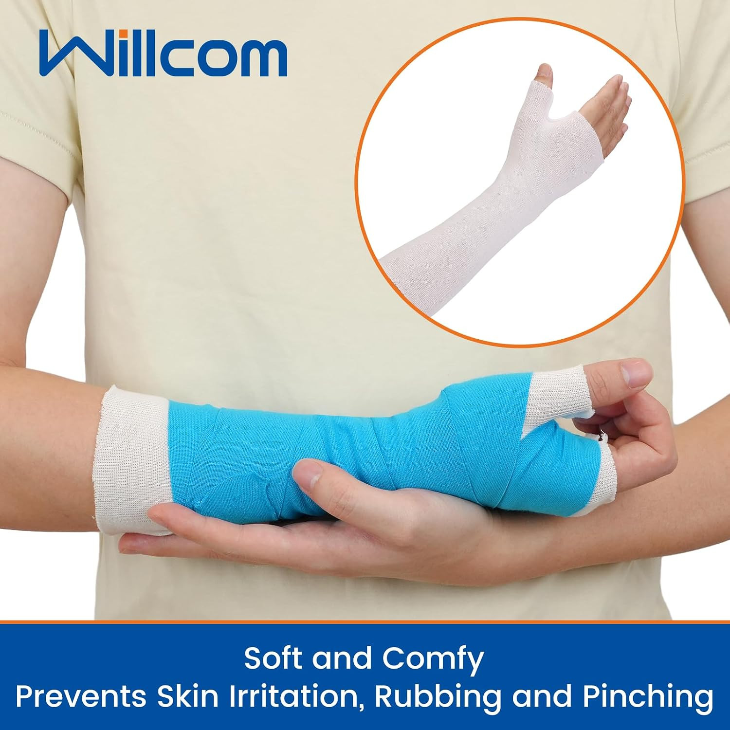 Hand Socks for Splint (Pack of 10) Wrist and Thumb Spica Wrap Liner,Arm Cast …