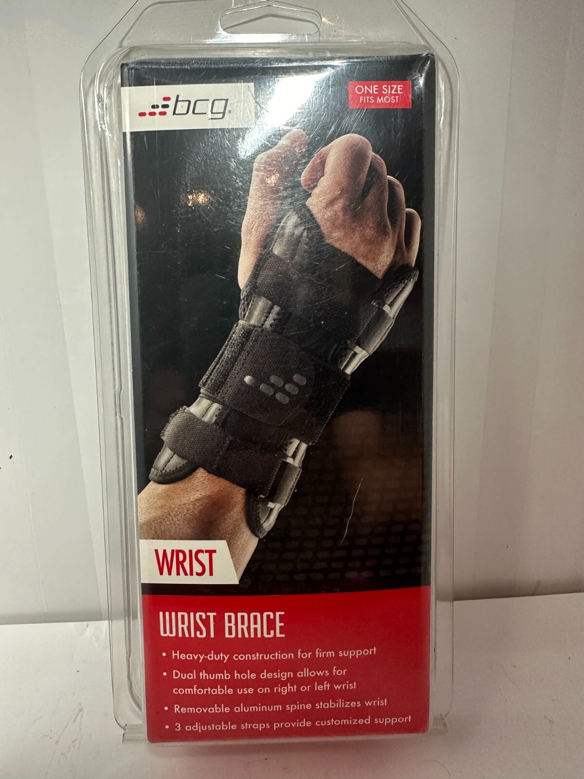bcg Wrist Brace One Size Fits Most OSFM Ventilated Black
