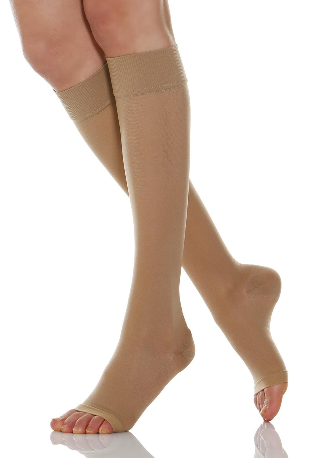 RelaxSan 950A compression socks 280 denier open-toe knee high socks 22-27 mmHg