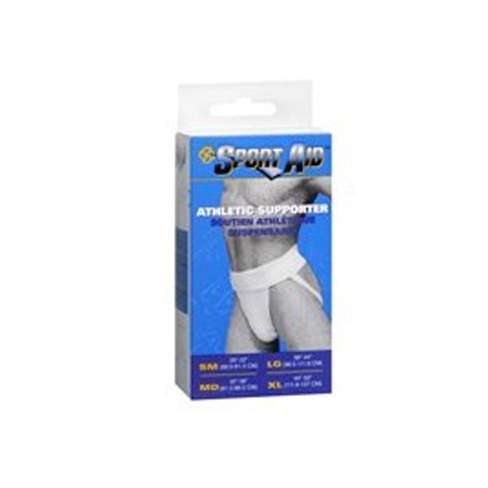 Sport Aid SA1503 Athletic Supporter Belt Hernia Support Extra Large White 1ct