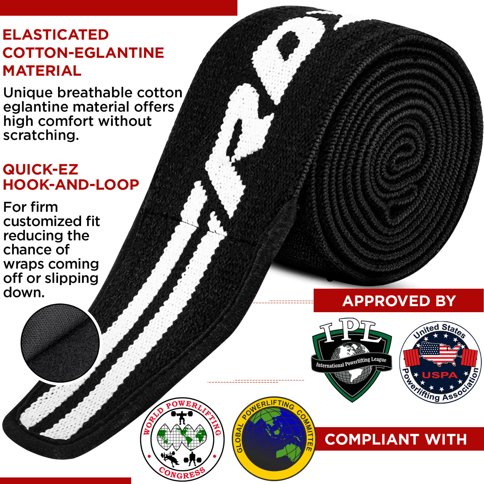 Knee Pads MMA by RDX, Lifting Straps, Knee Sleeves Weightlifting, Gym Knee Wraps