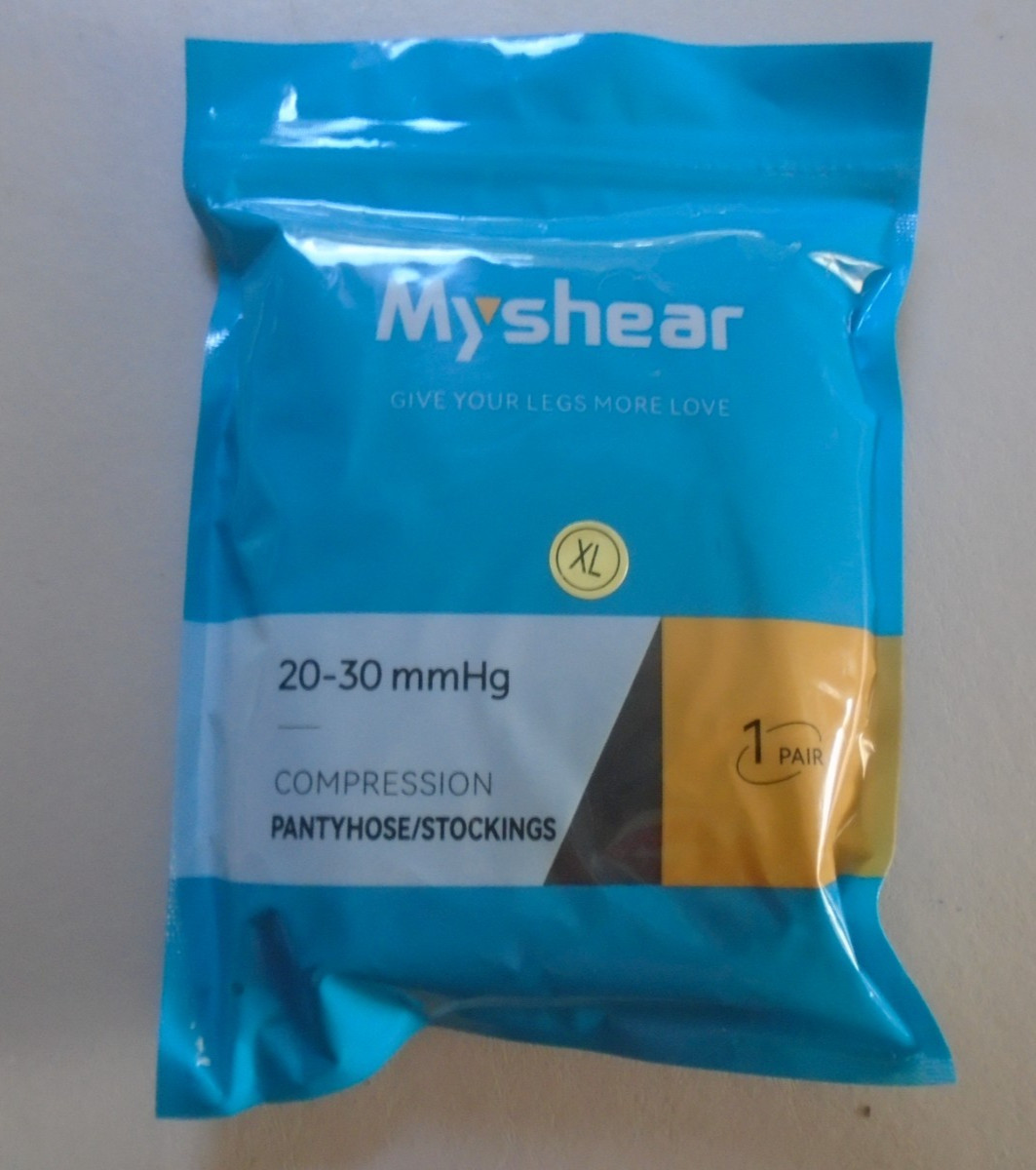 Lot of 2 Myshear Compression Pantyhose 20-30 mmHg XL – 1 Pair Each NEW