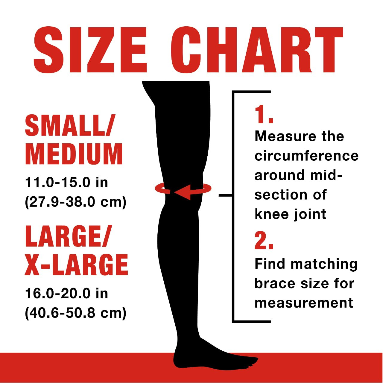ACE Brand Compression Knee Support Neoprene, Large/X- Large