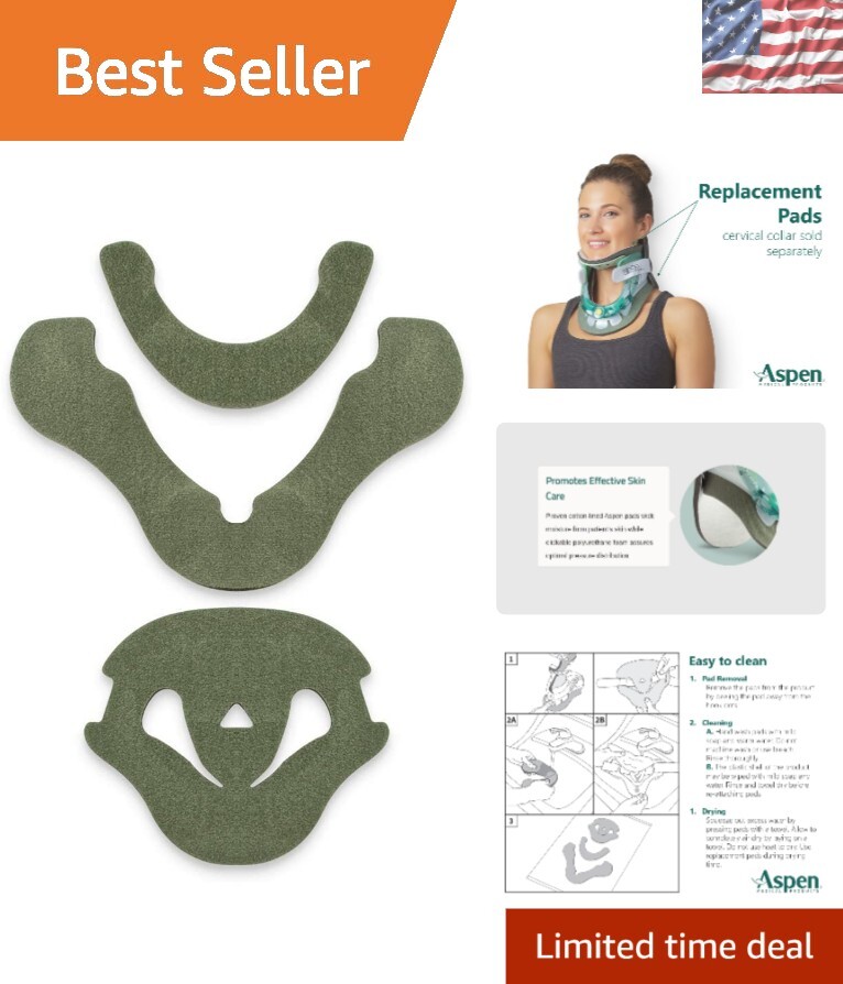 9.5″ Cervical Collar Replacement Pads – Easy-to-Clean, Moisture-Wicking Design