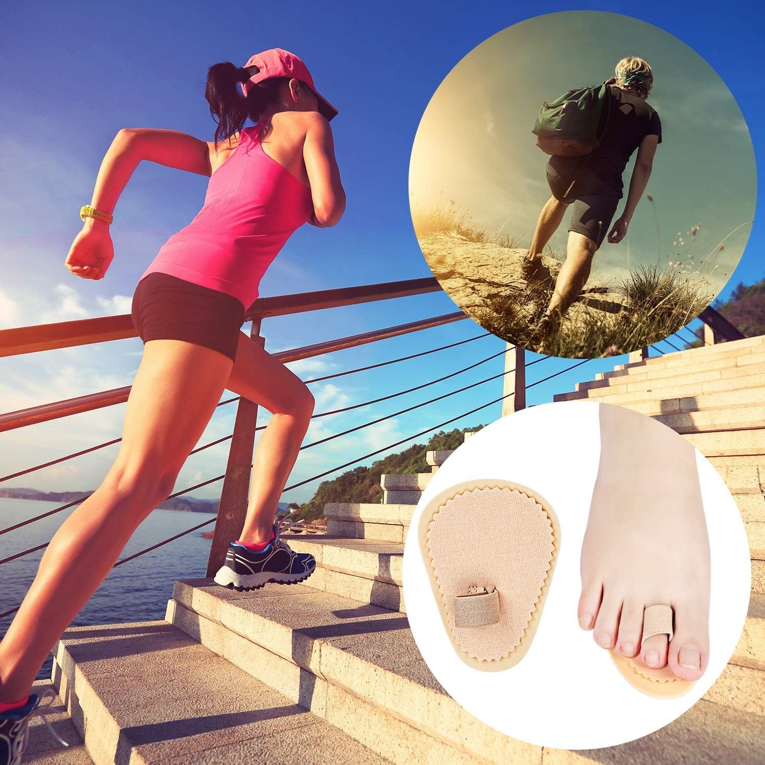 4 Pcs Budin Toe Splint Hammer Toe Straightener Support for Men Women