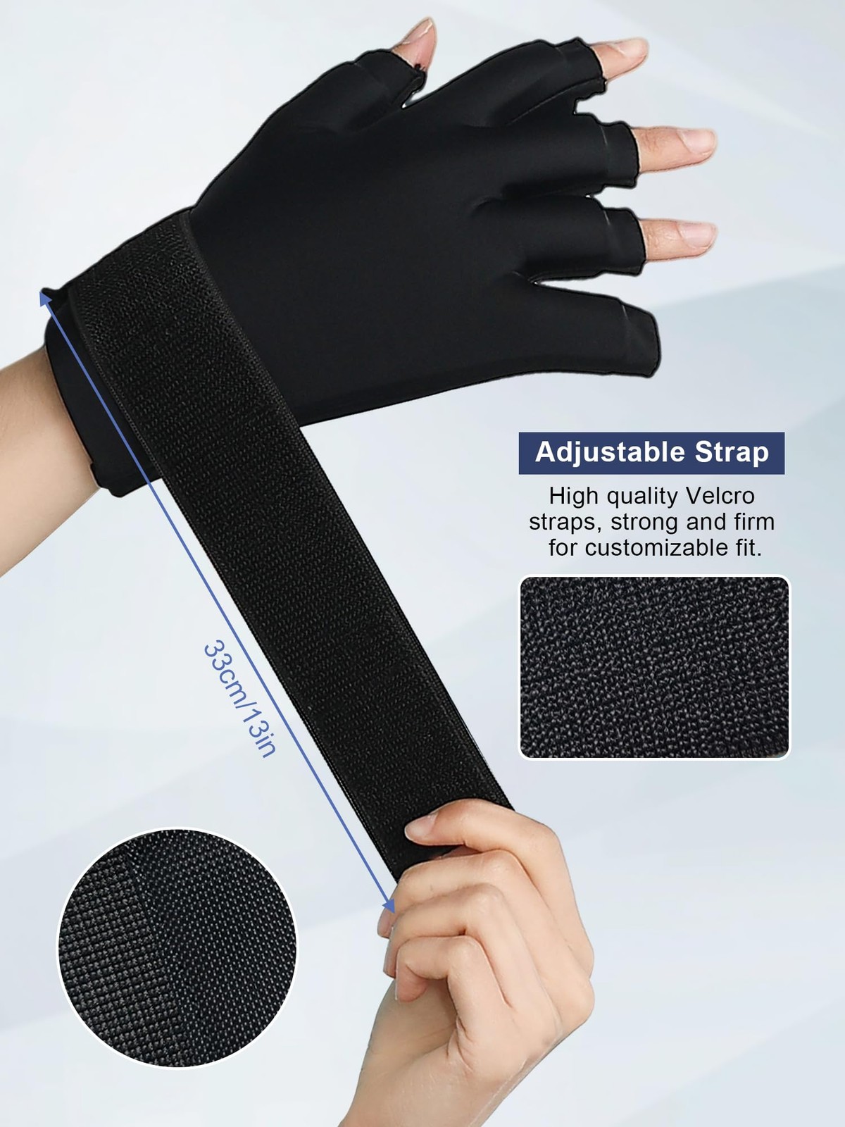 Compression Hand Ice Pack Glove for Arthritis Pain Relief,Adjustable Wrist St…