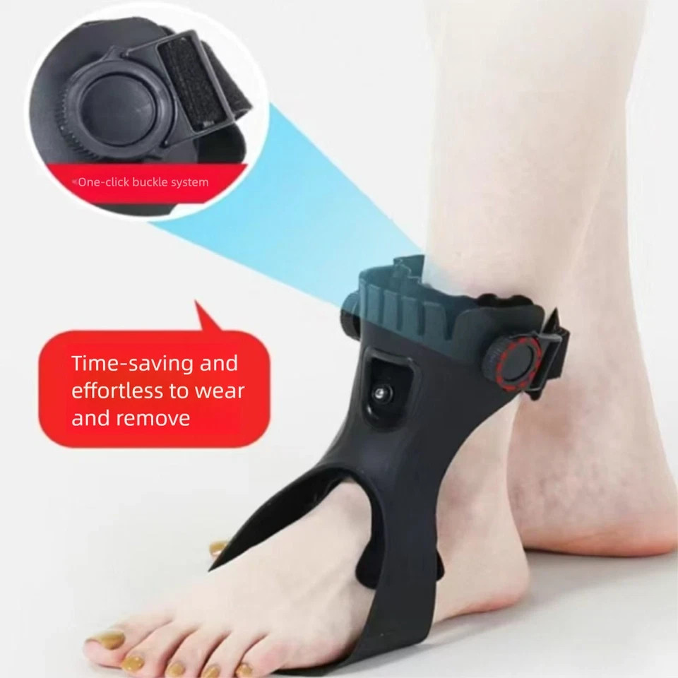 Drop Foot Brace AFO Leaf Spring Splint Ankle Foot Orthosis Support For Stroke