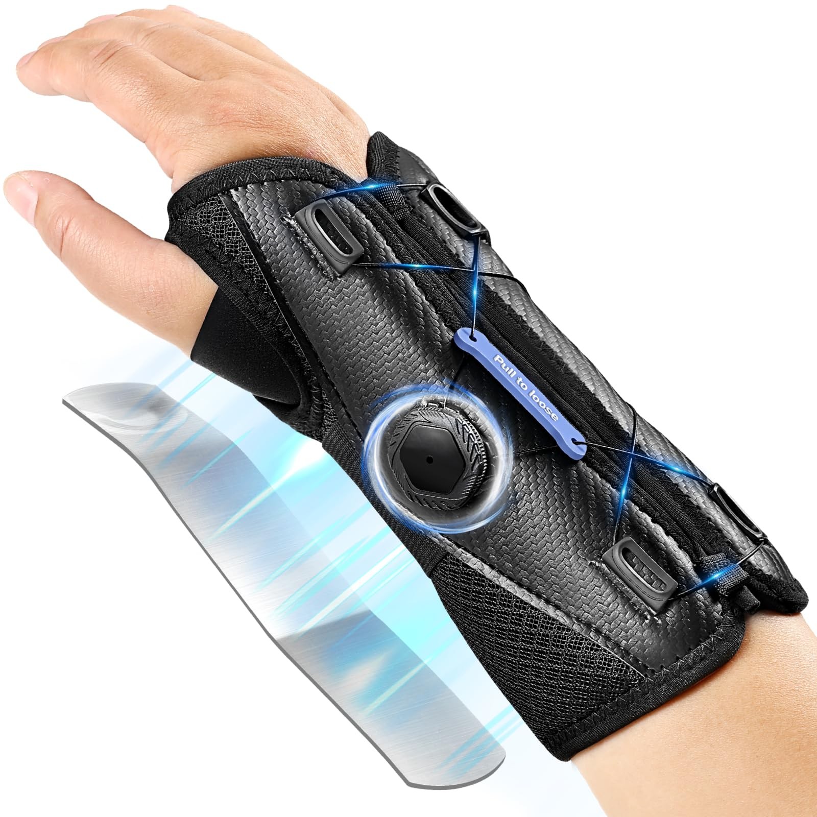 NEENCA Carpal Tunnel Wrist Brace for Night Support,Knob Adjustable Hand Brace…