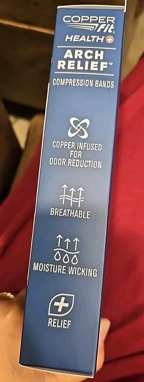 Copper Fit Health Arch Relief Compression Bands, Unisex