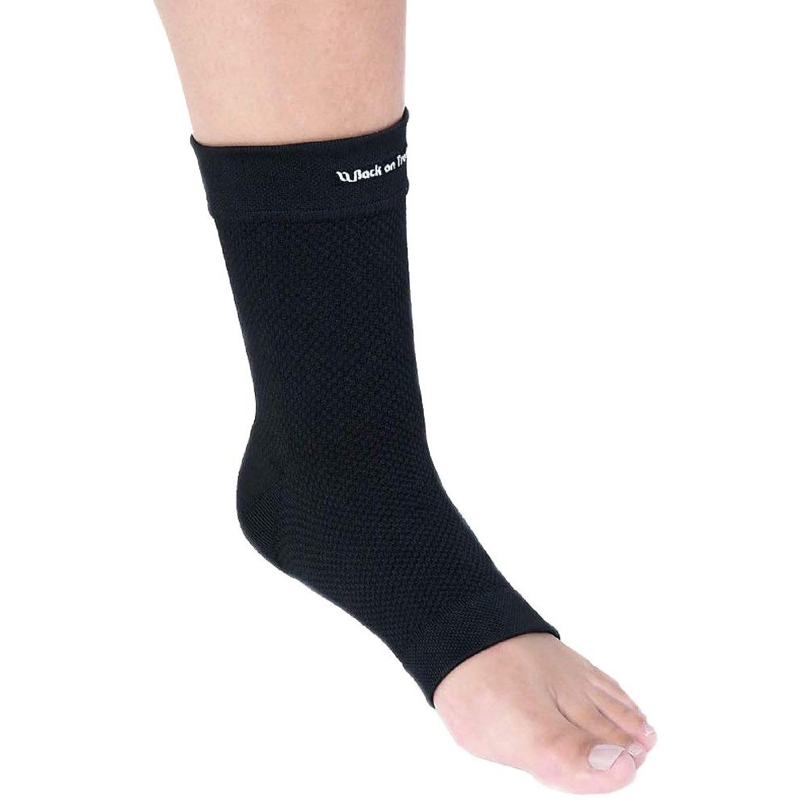 Back on Track Physio Ankle Brace 4-Way Stretch 1407 with Medium, Black
