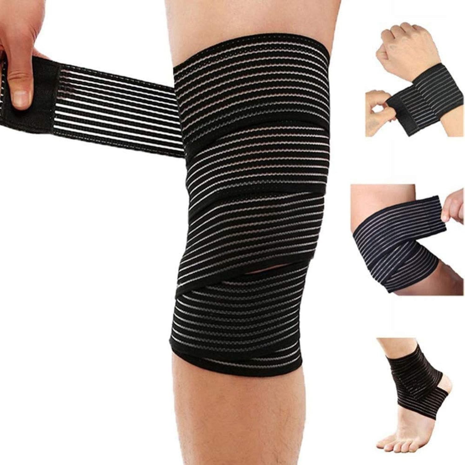 Versatile Knee Compression Wrap – 180 cm for Active Relief in Sports & Recovery