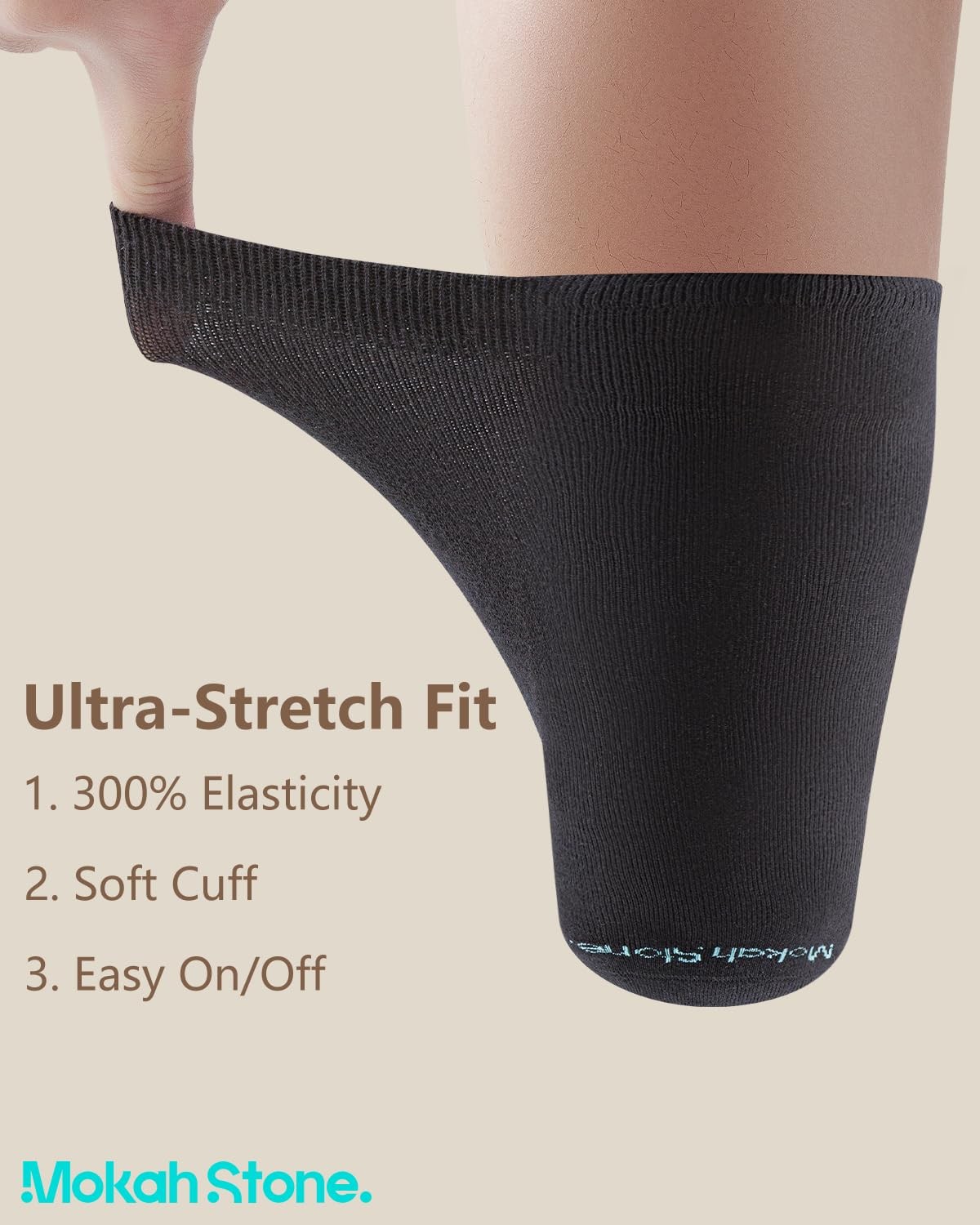 Amputee Socks, Soft Elastic Cotton Prosthetic Stump Shrinkers Extra Wide Anti…