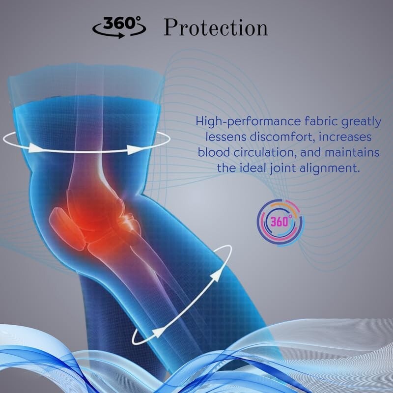 Full Leg Compression Leg Sleeves for Men & Women Socks Brace UV Leg Black grey N