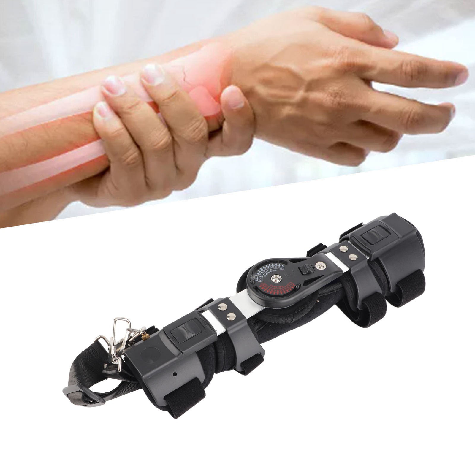 Left Hand Elbow Support Brace Adjustable Arm Injury Recovery Elbow Brace ☆
