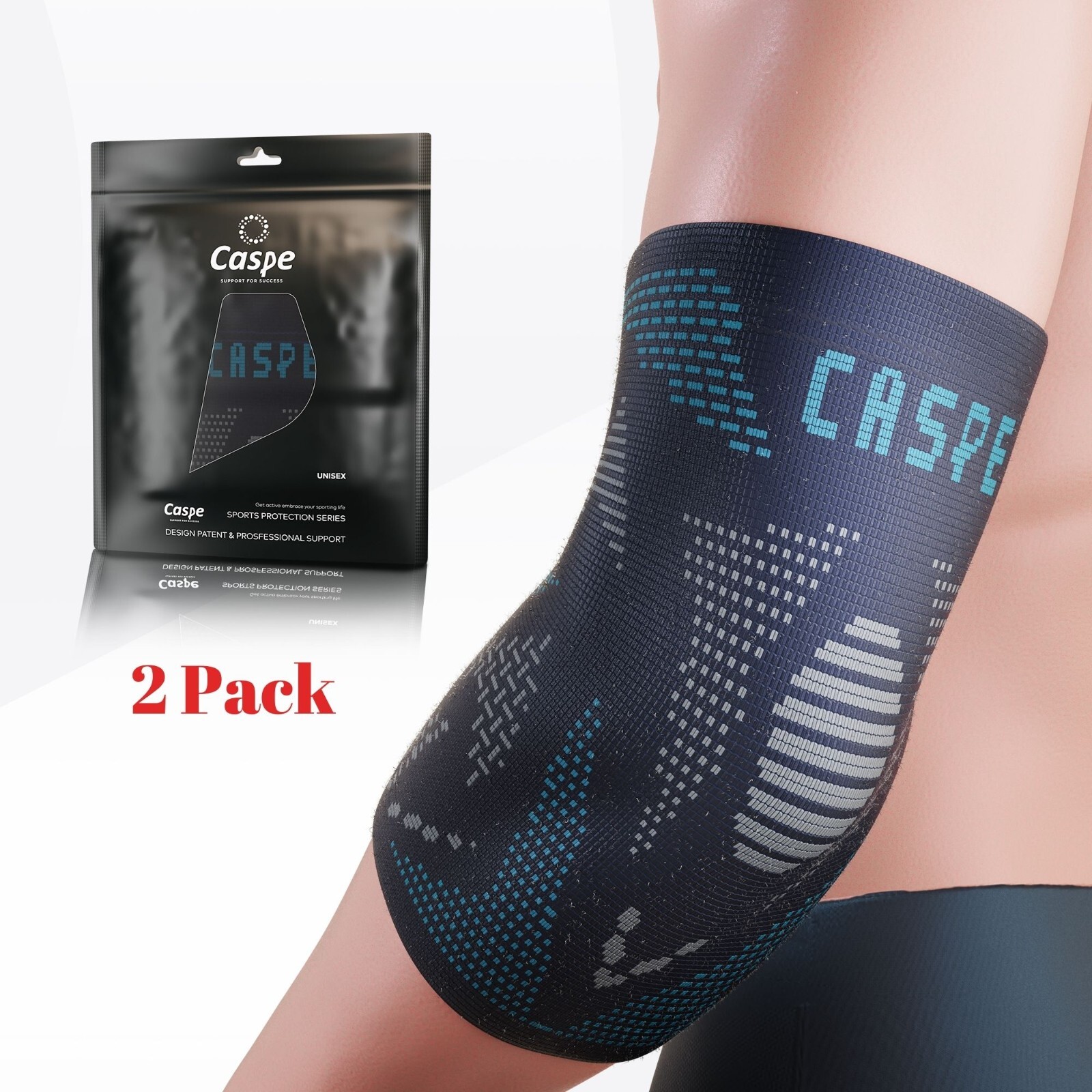 2X Elbow Brace Compression Support Sleeve Arthritis Tendonitis Reduce Joint Pain