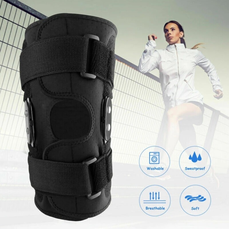 2PCS Orthopedic Brace Support Joint Pain Relif Protector Adjustable Kneepad US