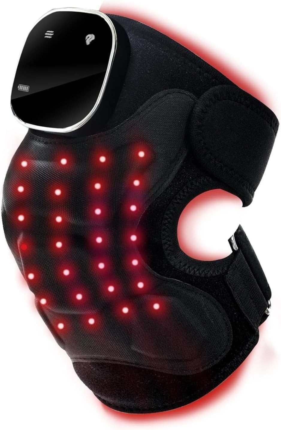 Red Light Therapy for Knee Brace, Vibration Knee Massager, 660nm&850nm, Red Ligh