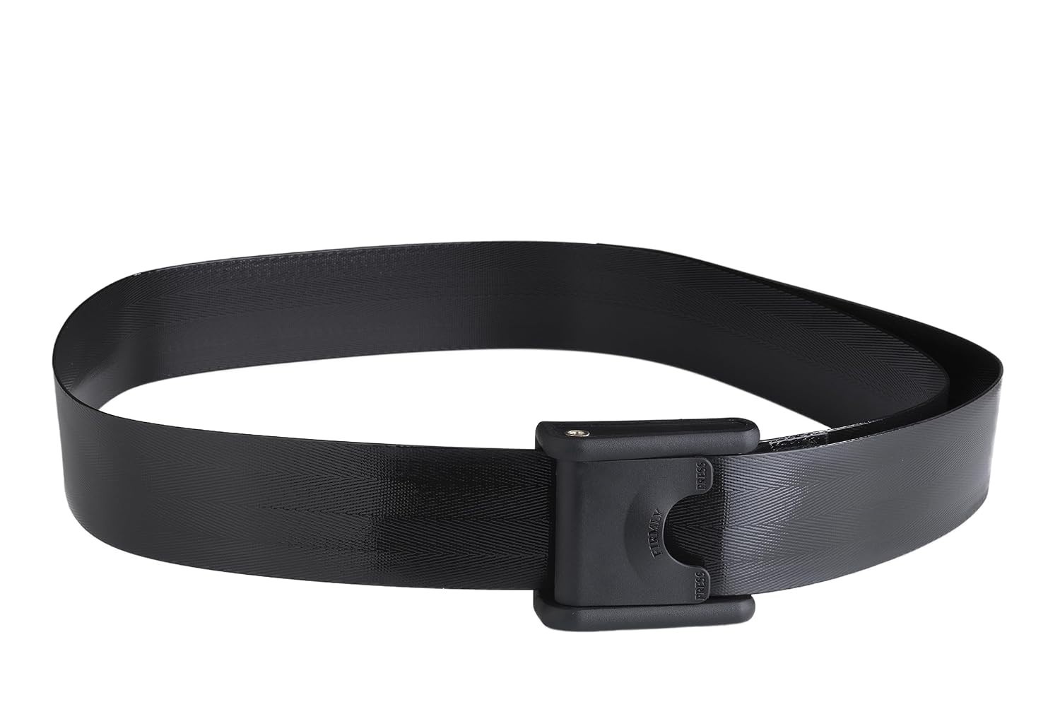EZ Clean Gait Belt with Spring-Loaded Buckle – Black, 60” – Walking Belt – Qt…