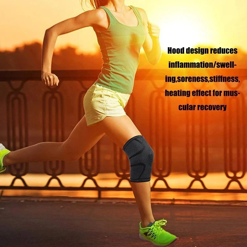 Knee Sleeve Compression Brace Support for Sport Gym Joint Pain Arthritis Relief