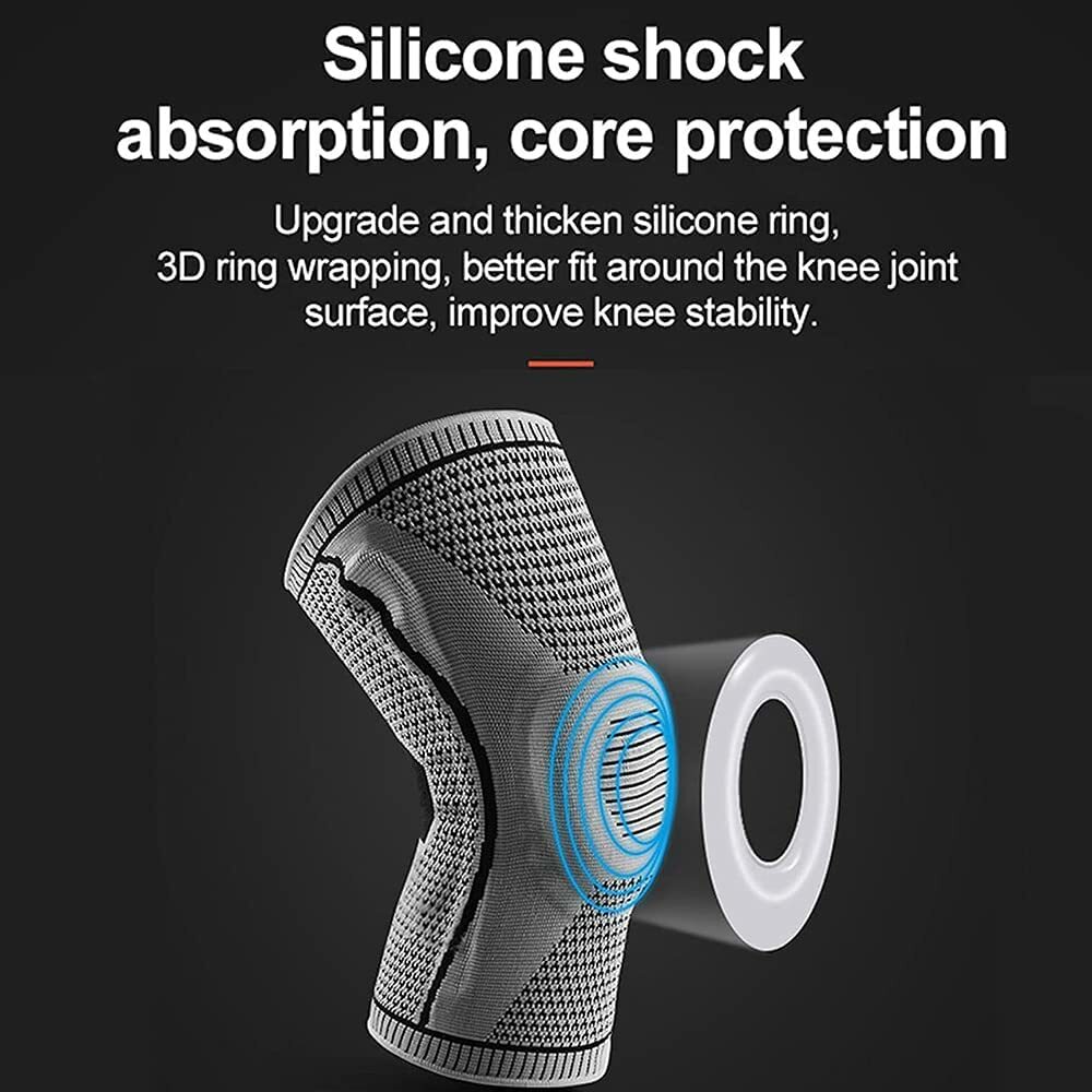 AmRelieve Ultra Knee Elite Compression Sleeve Knee Brace with Side Stabilizers