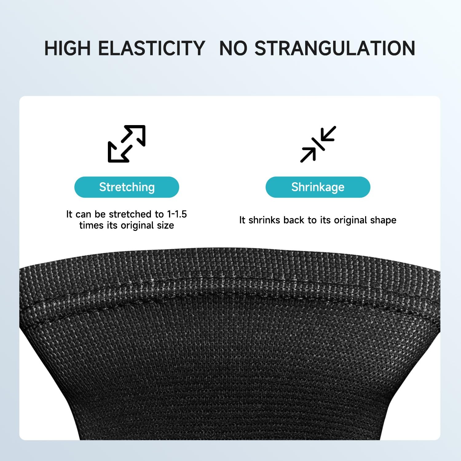 2 Pairs Kids Compression Ankle Braces Non Slip Support Sleeve Black Size S