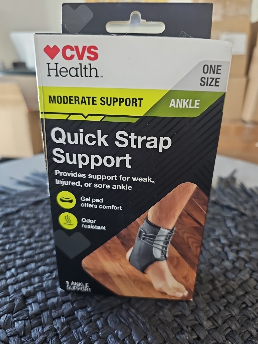 CVS Health Moderate Support Ankle Quick Strap Support One Size