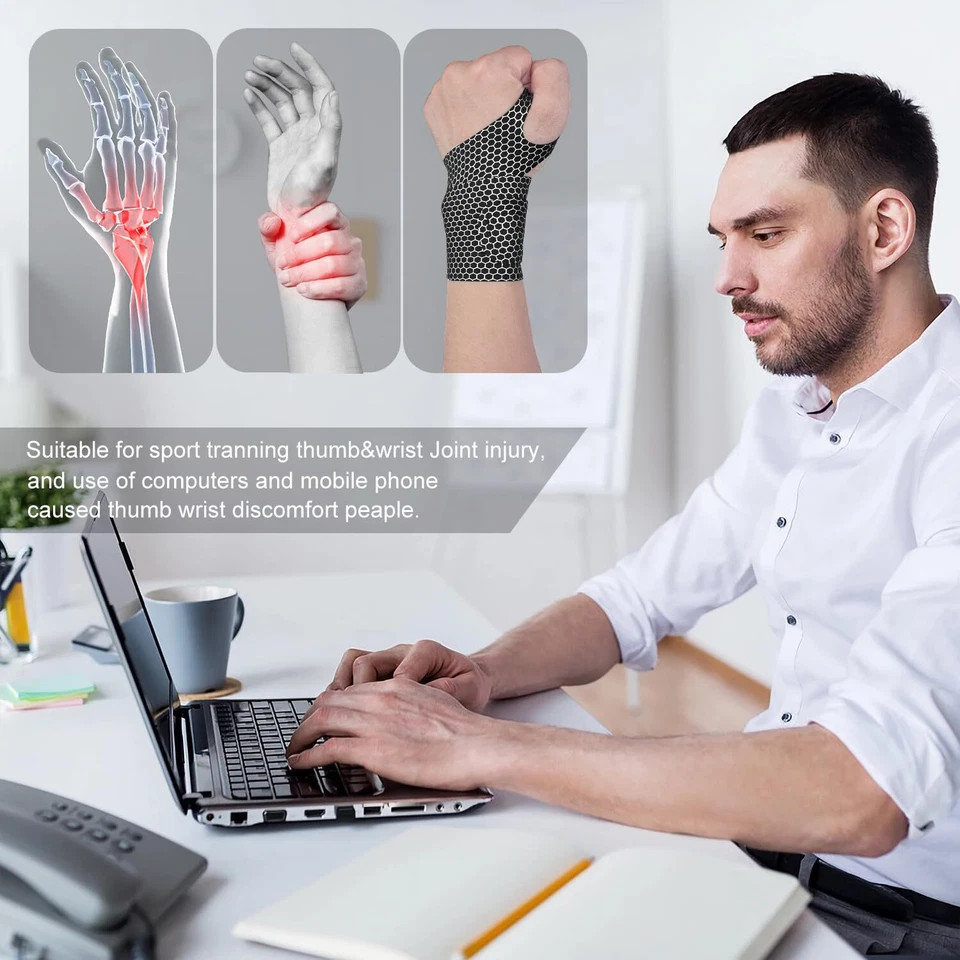 1/2pcs Ultra-Thin Wrist Brace Support for Carpal Tunnel, Pain Relief, Arthritis