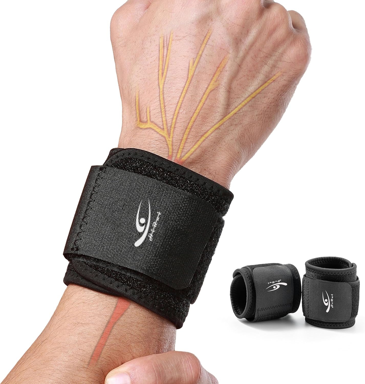 Wrist Compression Strap Wrist Brace Wrist Wraps for Fitness, Weight Lifting, Ten