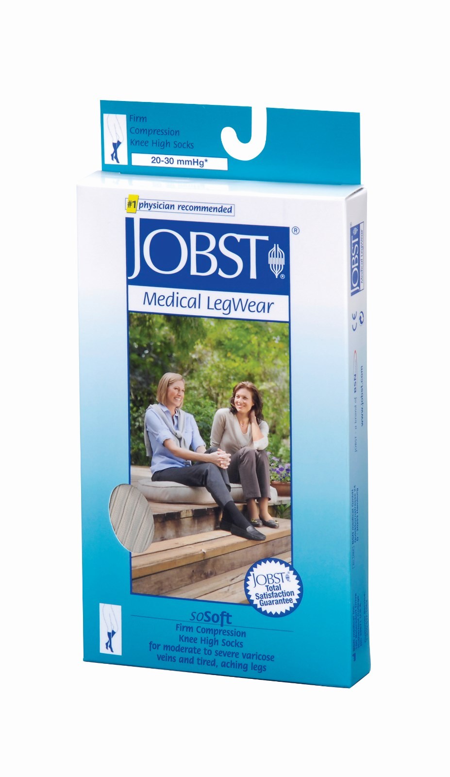 Jobst SoSoft Womens Knee High Support Socks 20-30 mmHg Compression Firm Legs