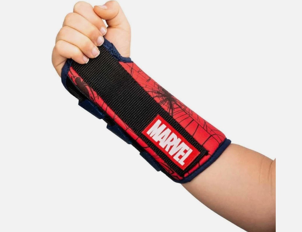 Marvel Spider-Man Youth Right Wrist Brace Splint for Sprains, Strains & Pain