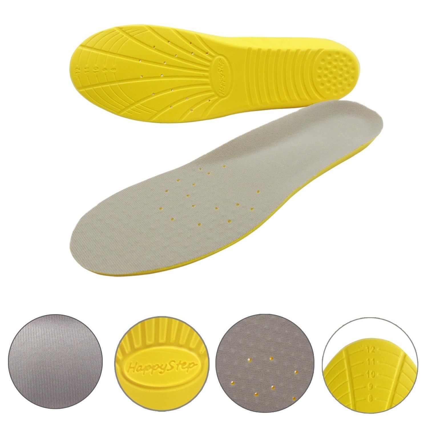 1 Par De Plantillas De Espuma Viscoelastica Comfort, Insertos Ortopedicos Par…