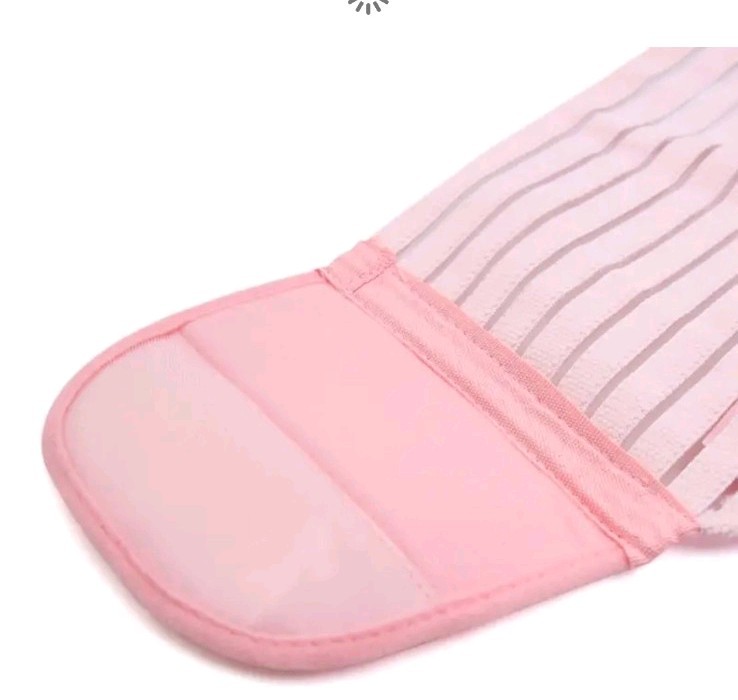 Pregnancy Support Belt Maternity Belly Band Back Pain Relief Adjustable Pink NEW