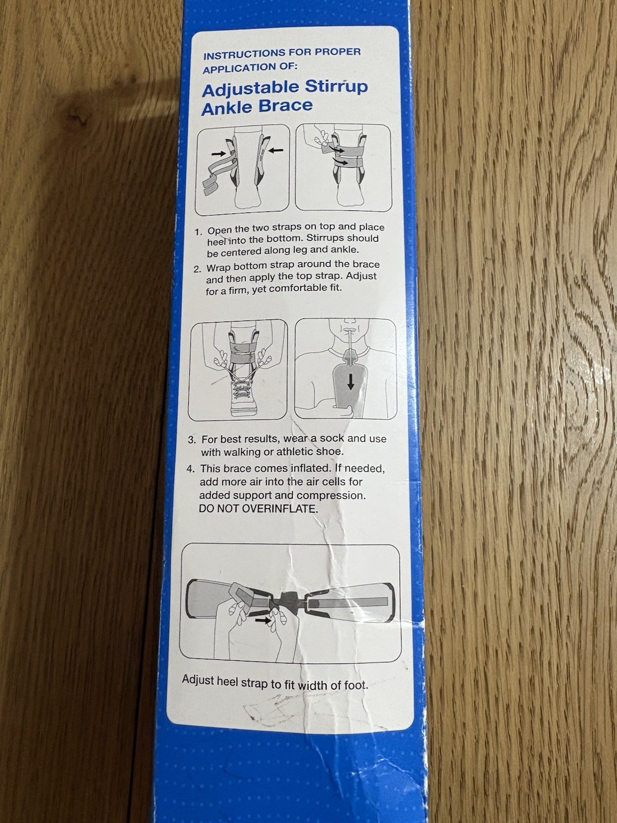 Adjustable Stirrup Ankle Brace, One Size, Fits Left or Right Foot Walgreens