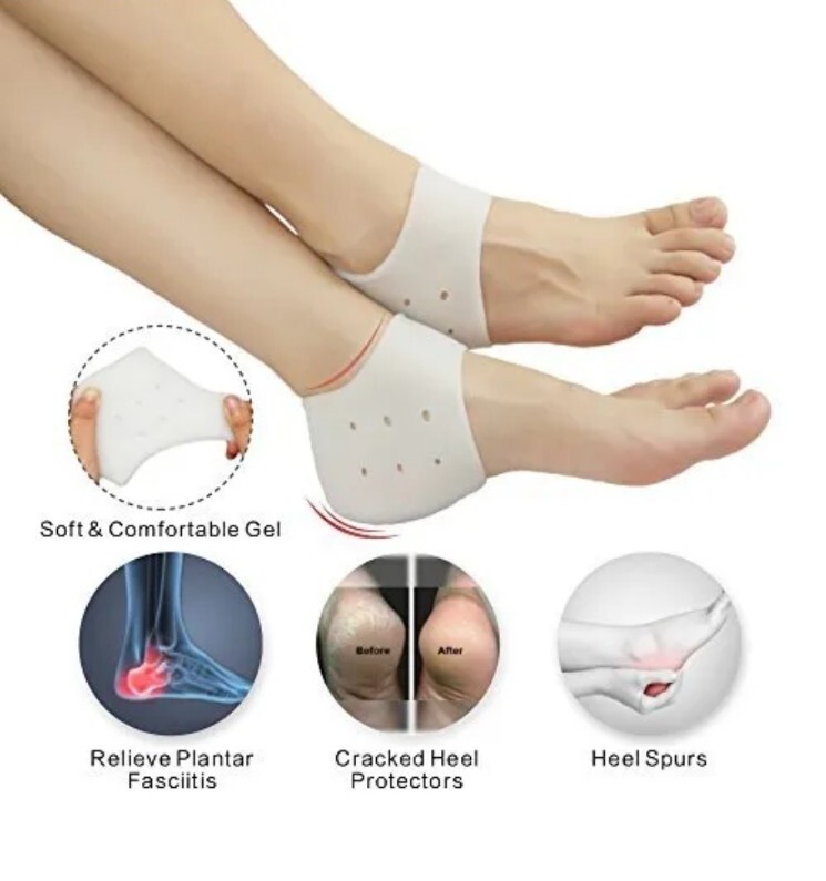 Heel Cups, Plantar Fasciitis Inserts, Heel Pads Cushion 3 Pairs