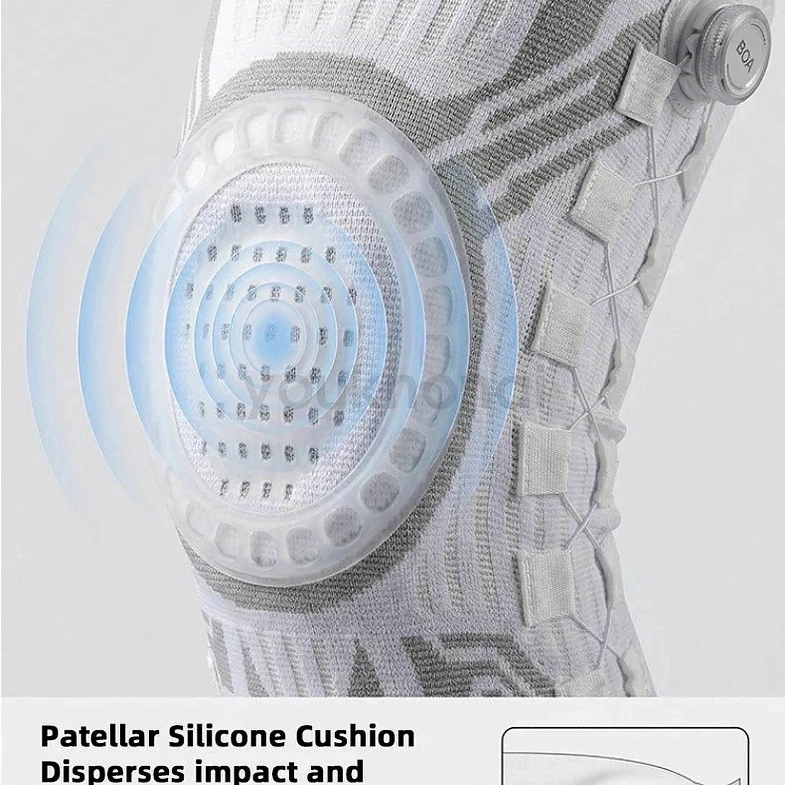 Knee Brace Adjustable Knob Compression Sleeve Joint Meniscus Arthritis Men Women
