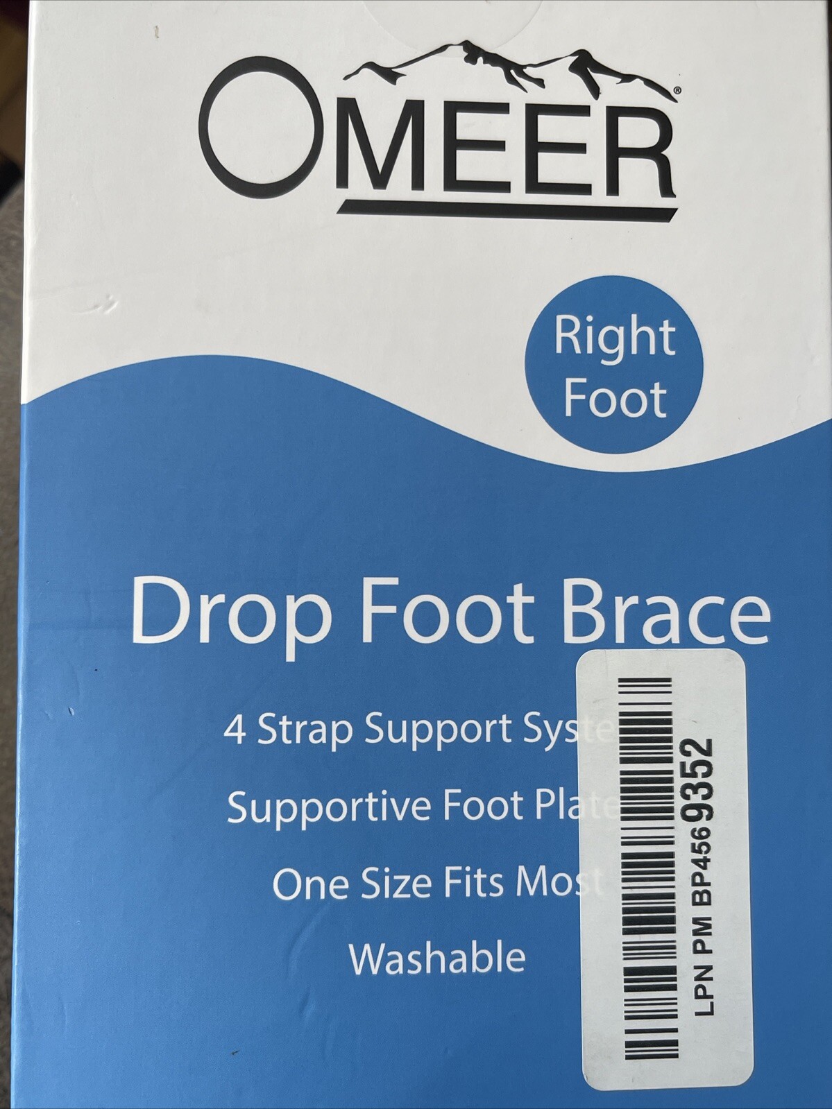 Right Foot AFO Foot Brace For Drop Foot: Foot Plate Supprt