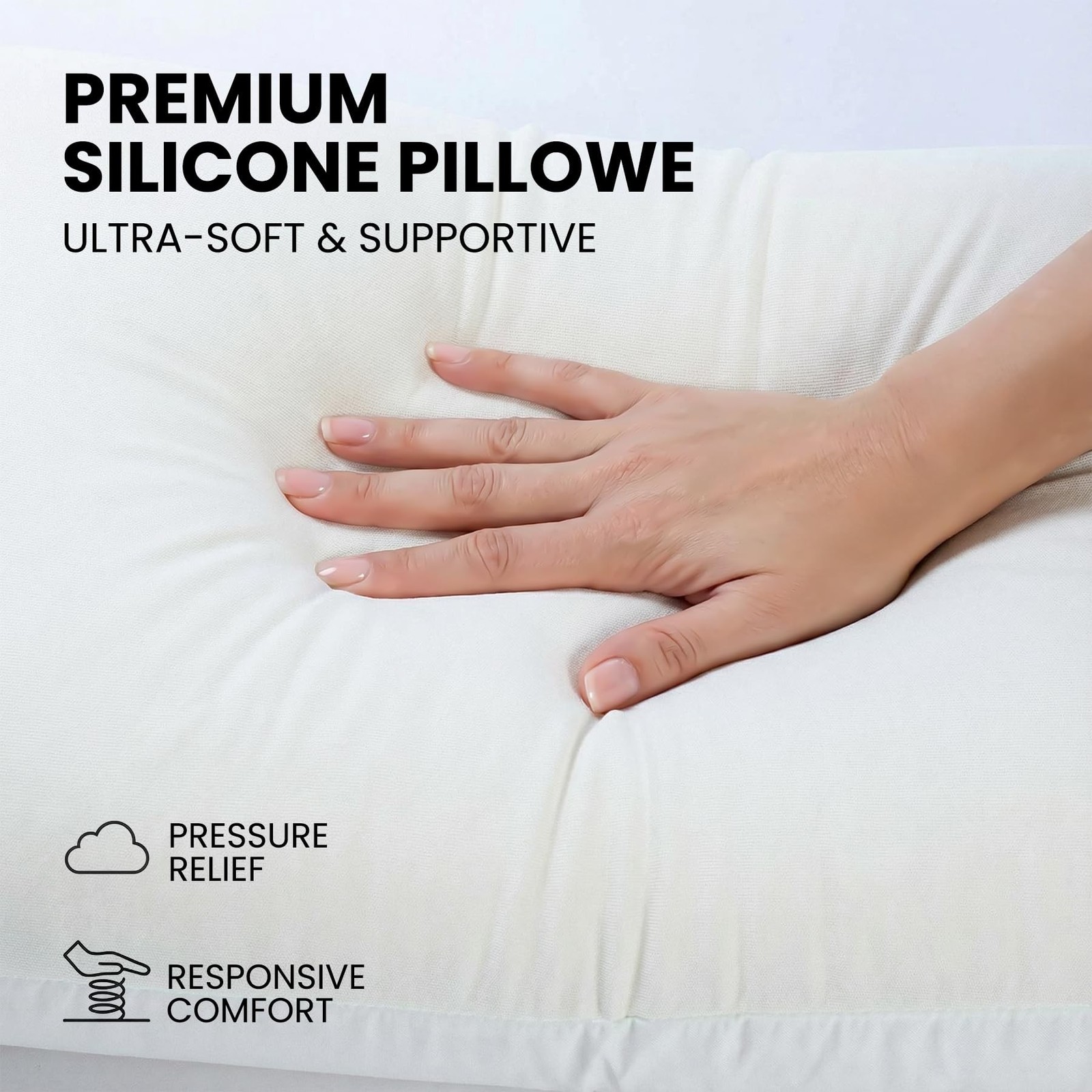 4D Silicone Grid Pillow: Cooling TPE Ergonomic Cervical Support for Neck Pres…