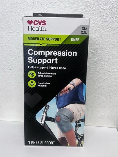 CVS Health Compression Knee Support Breathable Material Size XL/XXL