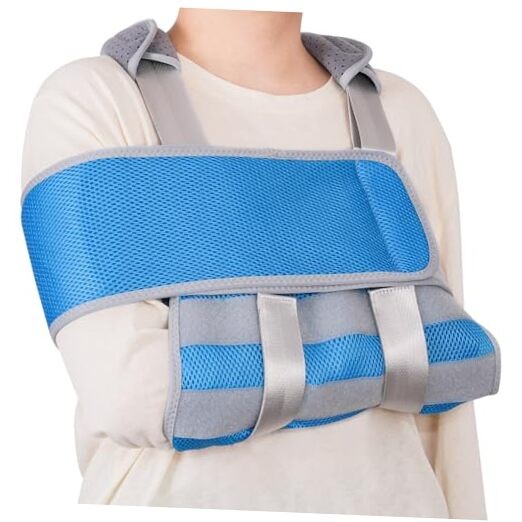 Arm Sling Shoulder Immobilizer for Women and Men – Breathable & Blue
