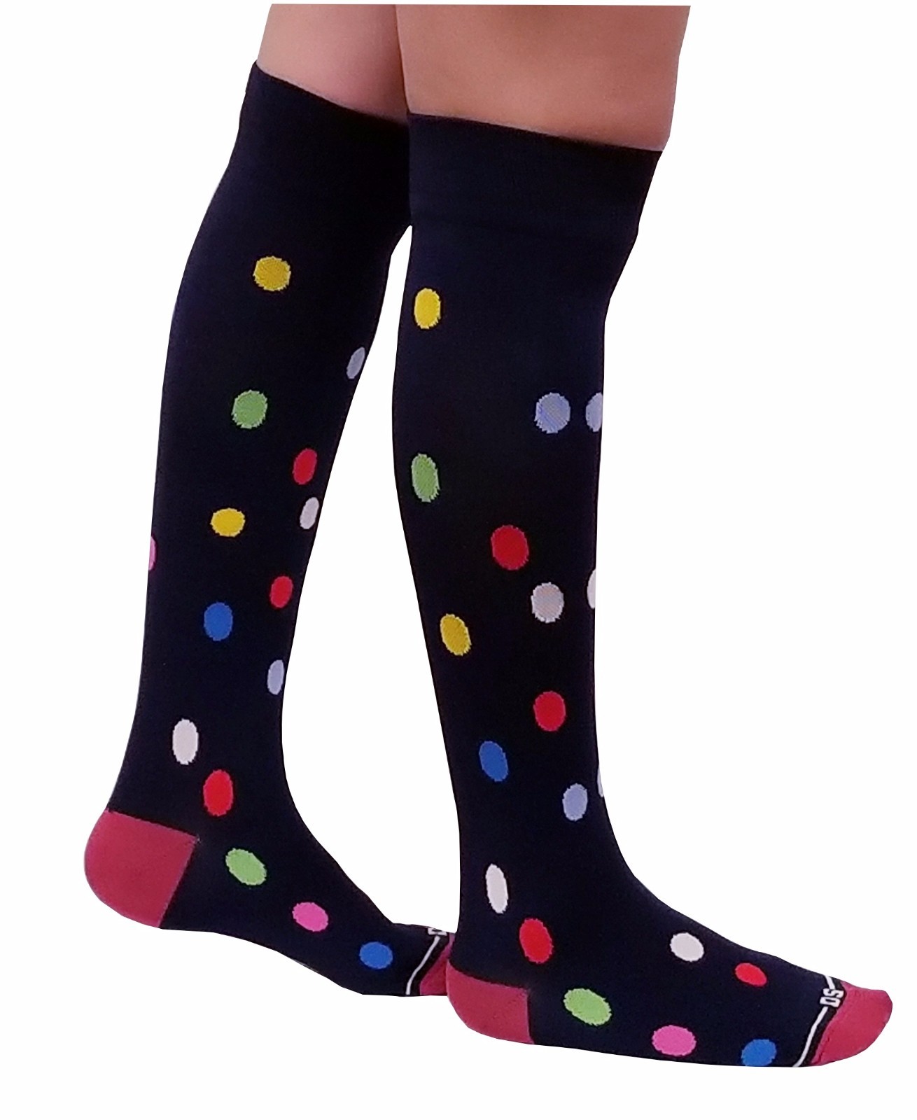 6 Pairs Pack 15-20 mmHg Sports Travelers Anti-Fatigue Compression Socks 9-11