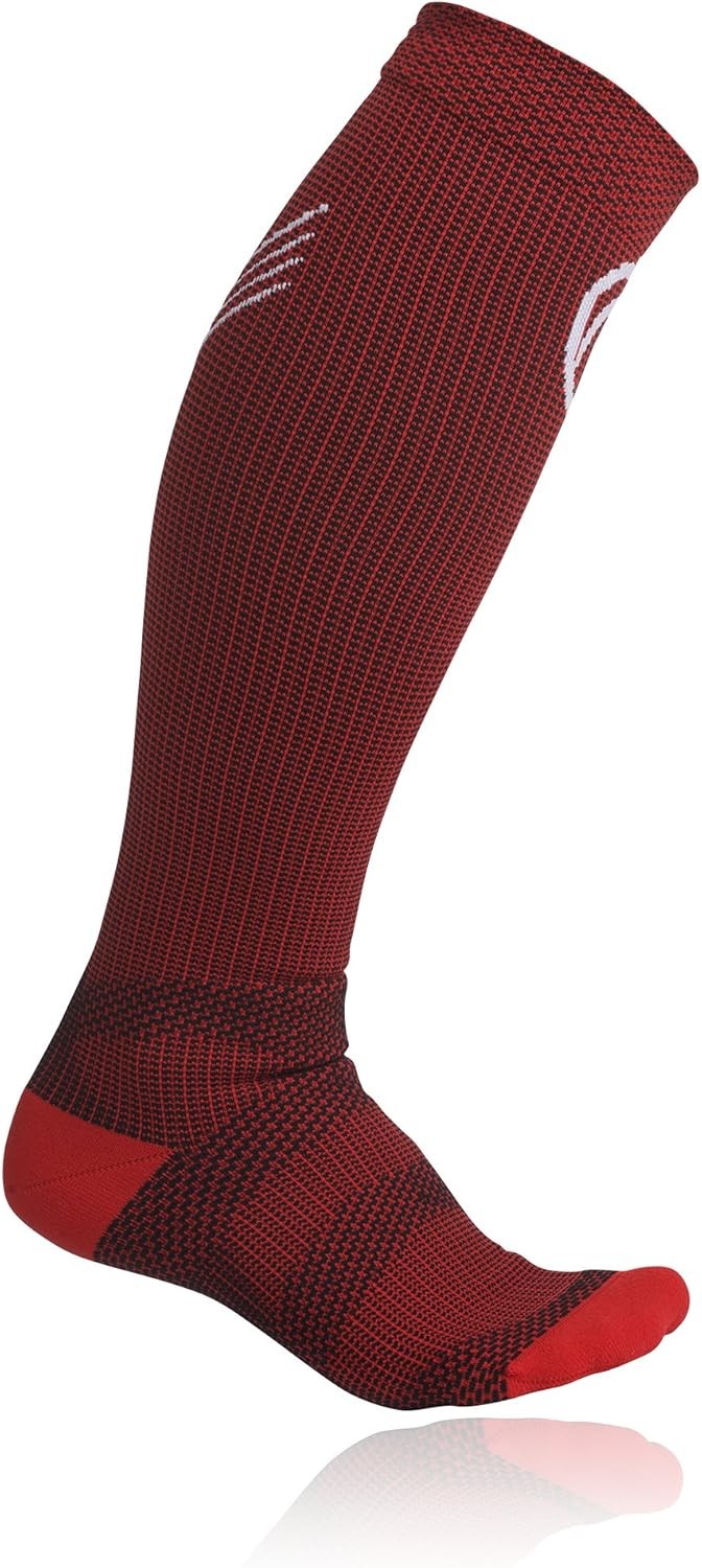 Rehband Rx Compression Socks – Medium – Red – for Women and Men – Athletic Socks
